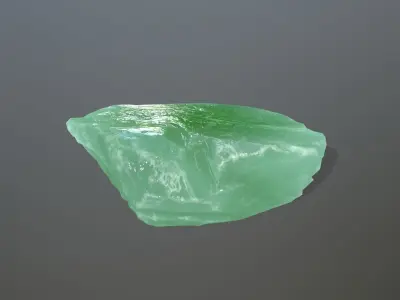Ice Set jade stone Low-poly 3D model