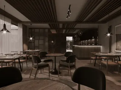 coffee shop 3D model