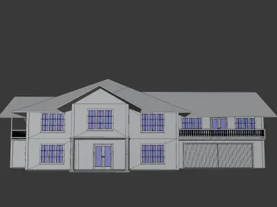 House cross in sky minecraft screenshots 3D model