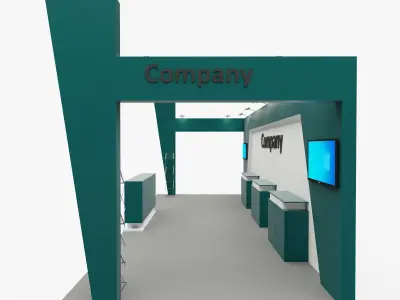 Exhibition stand 9 3D model