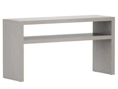 Dunewood Whitewashed Console Table Crate and Barrel 3D model