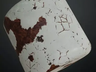 Machinery Chipped Paint PBR Seamless Texture