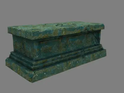 base statue 26 Low-poly 3D model