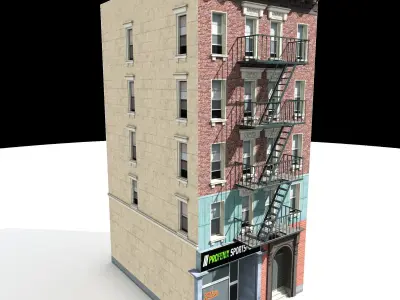 Nyc Building 01 Low-poly 3D model
