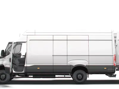 Iveco Daily Van L4H3 4x4 HQ Interior 2026 3D model