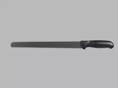 Bread Knife Low-poly 3D model