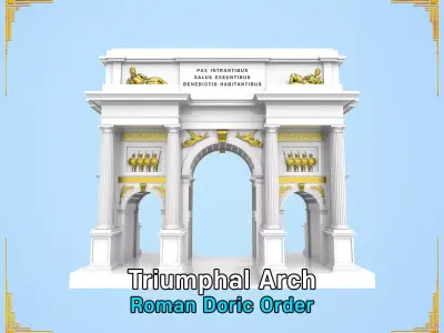 Triumphal Arch 3D print model