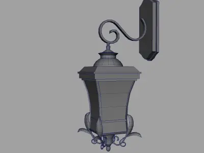 vintage lamp01 Low-poly 3D model