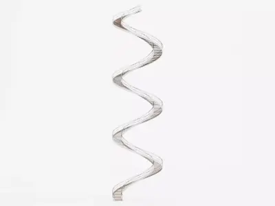 Spiral Staircase V2 - Modern Interior Stairs Low-poly 3D model
