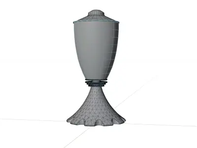 Mystic Candle Holder Stylized  Medieval Environments Low-poly 3D model