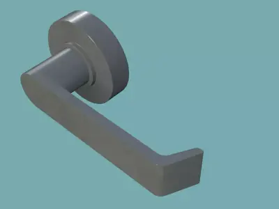 Door Handle check Low-poly 3D model