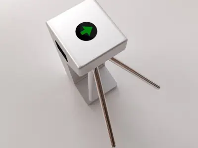 Tripod Turnstile 3D model