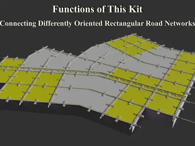Building Blocks for Modern City Scenes - Kit 03 3D model