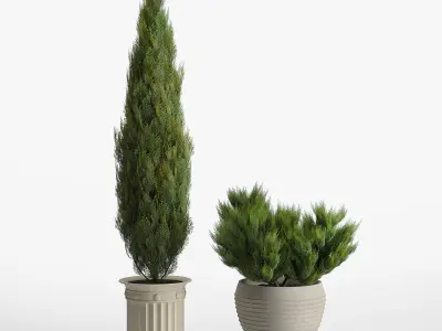 prescott planter set 3D model