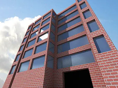 Red Brick Building 48 3D model
