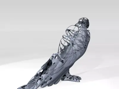 Parrot Dust Voronoi 3D model