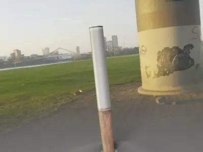 Low-Poly Street-Light Set-9 - Wood Light-Column 19 Low-poly 3D model