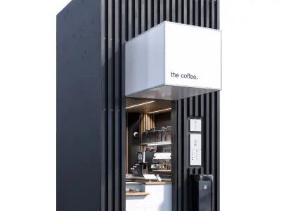 Street coffee 3D model