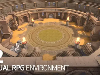 Casual RPG Environment 12 Low-poly 3D model