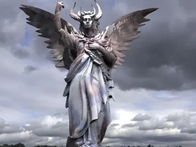 Angels and Demons statue 1 3D model