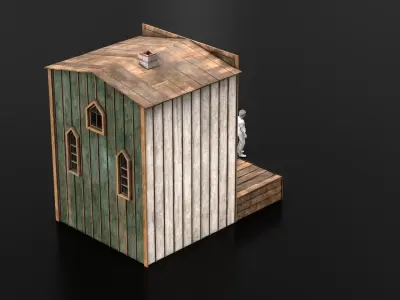 West Wild Home 14 Low-poly 3D model