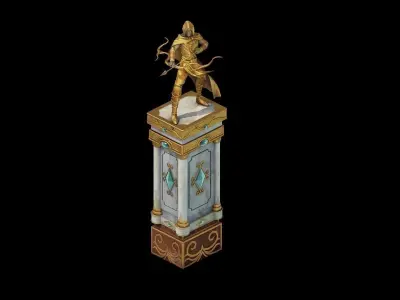 Human Ranger Area - Statue 04 3D model