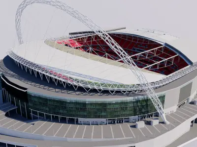 Wembley Stadium - London England 3D model