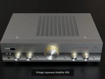 Hi-Fi Stereo Tower by Pioneer 3D Model Pack