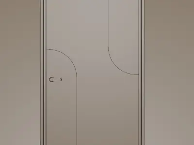 Door  for Interior design Low-poly 3D model