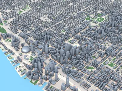 Toronto City Canada 3D model