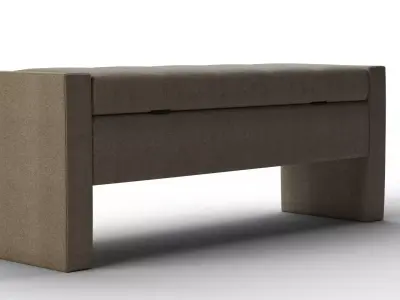 Wyndham Upholstered Storage Bench Orly Natural Low-poly 3D model