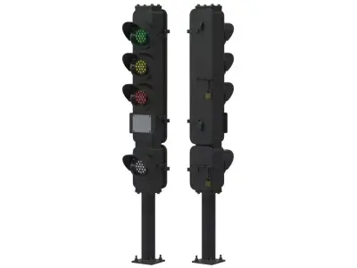 Subway Signal Light 3D model