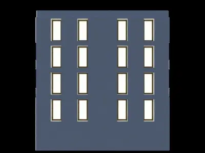 Lowpoly Architectural Building - Exterior Low-poly 3D model