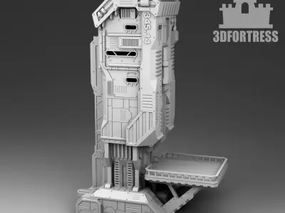 Martian landing pad 3D print model