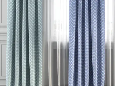 Curtain Set 154 3D model