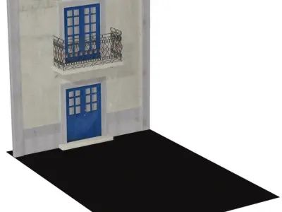 Portuguese House Facade 3D model