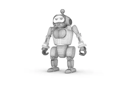 Funny Robot Character 3D model