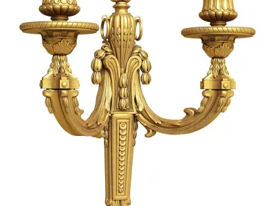 Mathieu Lustrerie Louis XVI Applique with 2 lights 3D model