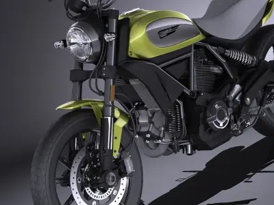 Ducati Scrambler Icon 2015 VRAY 3D model