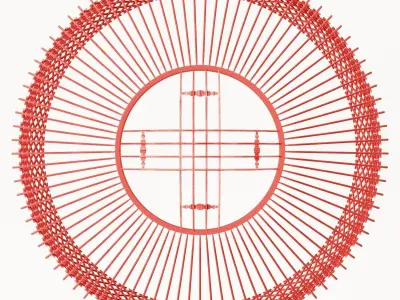 Kyrgyz yurt 3D model