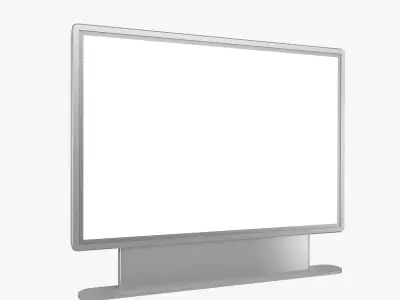 Square Street Billboard 3D model