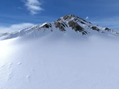 Snow Mountain 06 Low-poly 3D model