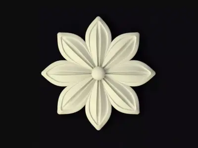 rosette flower 3D model 25