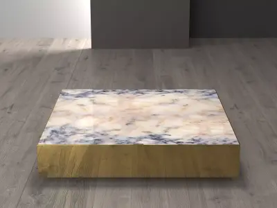 Elliott Large Square Table 3D model
