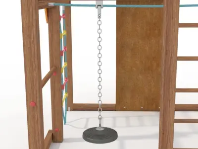 Climbing Frame Children Playground 3D model