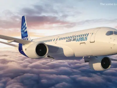  Airbus A220 300 Simple Interior 