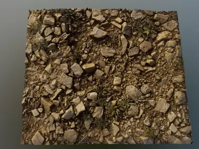 scanground10rocks 3D model