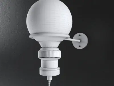Minimalist Wall Light 3D model
