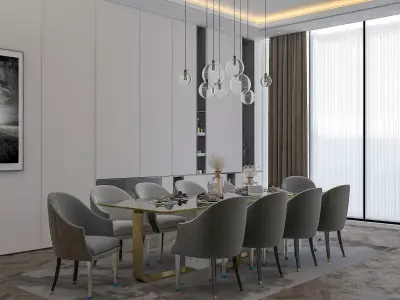 Bohemian dining room 3D model
