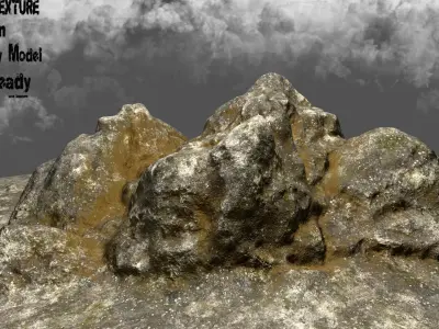 Rock mountain Low-poly 3D model purchase